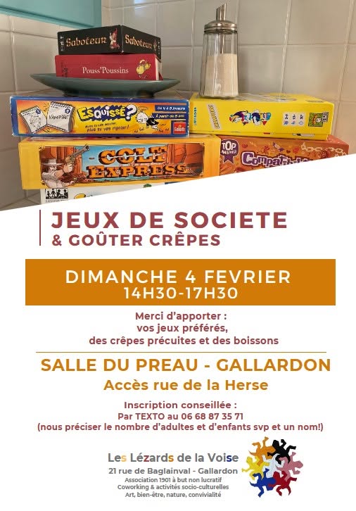Jeux de Société & Goûter Crêpes