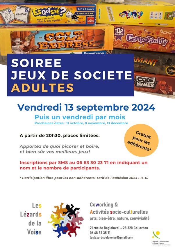 Soirée Jeux de Société Adultes