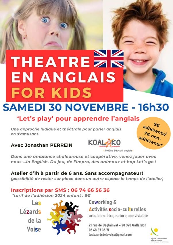 Théâtre en Anglais for Kids