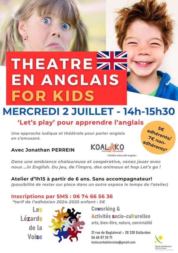 Théâtre en Anglais for Kids